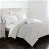 IlGruppone Il Gruppone Passione Casa Trapunta Invernale Piumino Tinta Unita Double Face Caldo Piumone Bicolore Imbottitura Coperta Anallergica Traspirante(Panna-Tortora,Singolo)