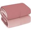emmevi Trapunta Piumone Invernale Double Face 250 gr Ufficiali Coperta Calda Letto Matrimoniale Rosa Antico