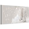 murando B&D XXL - Quadro 120x40 cm 1 Pezzo - Stampa su Tela in TNT Tessuta XXL Grande - Quadri Moderni Soggiorno Grandi - Stampe da Parete Murale Arte Moderno Pittura - Angelo Astratto Fiori h-C-0050-b-a