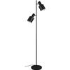 Trio Leuchten Stehleuchte Agudo 419400232, Metall Schwarz matt/Beige/Coffee, exkl. 3x E27