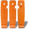 SKS GERMANY LEVERMEN leve per pneumatici set di 3 accessori per bici (plastica robusta ad alte prestazioni, incl. chiave SV e spurgo AV, tacca per il fissaggio al raggio, made in Germany), arancione