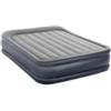 Intex Materasso matrimoniale autogonfiante intex airbed dura-beam deluxe pillow rest raised colore grigio chiaro e pompa integrata, 152x203x42 cm - cod. 64136nd