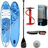 jbay zone Tavola Stand Up Paddle Sup Gonfiabile JBay.Zone H2 Kame 10'10'' - Cm. 330x76x15 - Portata Kg 148 - Convertibile in Kayak con Accessori