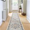 Carvapet Tappeto Corridore Antiscivolo 60x300cm Lungo Tappeti Runner Passatoia Blu Medaglione Vintage Tappeti di Zona Lavabile Morbido Microfibra Tappeto Cucina