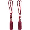 Andux Tenda Tie Back Tassel Tenda Corda Tiebacks per la decorazione domestica 1 Paia CLGQ-02 (Rosso dattero)
