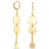 Unoaerre Orecchini Unoaerre 2586 pendenti catenella e cerchi in bronzo dorato