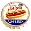 DiiliHiiri Targa di impiallacciatura tappo di bottiglia Hot Dog decorazione vintage americana in metallo 42x42 cm (Hot Dogs)