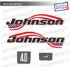 - Senza marca/Generico - Adesivi motore marino fuoribordo Johnson 737 40 cv gommone barca
