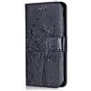 Conber Cover per Samsung Galaxy A80, Custodia in Pelle PU con Interno TPU Antiurto, Serie Gatto e Albero Flip Case Cover Custodia Portafoglio per Samsung Galaxy A80 - Nero