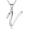 EUDORA Harmony Ball Collana Iniziale Argento Sterling 925 26 Lettere dell'Alfabeto Ciondolo Personalizzato Nome Gioielli Collane Regali per Donne Ragazze Festa della Mamma, Catena 45 cm