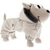 Ferribiella Spa Ferribiella Cappotto Tuta per Cani Neve Grigio, 35-cm
