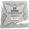 Optima Set Corde Violoncello 4/4 Optima Goldbrokat Acciaio Alluminio Muta Germania
