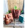Fatto a mano Borsa a tracolla in pelle fatta a mano BUCKET borsetta shopping free zaino e ...