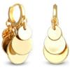 Unoaerre Orecchini Unoaerre 2587 pendenti con cerchi in bronzo dorato