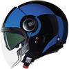 Nolan Casco Moto Jet Nolan N21 VISOR 06 BICROMO 351 Nero Blu Azzur