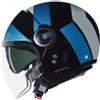 Nolan Casco Moto Jet Nolan N21 VISOR 06 TANGENTE 353 Nero Blu Arge
