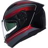 Nolan Casco Moto Integrale Nolan N60-6 ERMETICO 345 Nero Rosso Gri