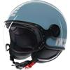 Momo design Casco Moto Jet Momo Design FGTR CLASSIC Candy Sky Blu Bianco