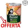 Monge Bwild Dog Adult Grain Free Salmone Zucca e Zucchine - Lattina Da 400 Gr - CONFEZIONE RISPARMIO