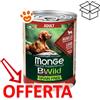 Monge Bwild Dog Adult Grain Free Agnello Zucca e Zucchine - Lattina Da 400 Gr - CONFEZIONE RISPARMIO