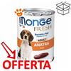 Monge Dog Fresh Adult Anatra - Lattina Da 400 Gr - CONFEZIONE RISPARMIO