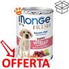Monge Dog Fresh Puppy Vitello e Ortaggi - Lattina Da 400 Gr - CONFEZIONE RISPARMIO