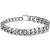 Breil - Bracciale da Uomo Collezione DOUBLE - Gioielli Uomo - Bracciale Uomo a Catena in Acciaio con Effetto Anticato - 23 cm