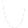 KEZEF Collana a Catena a Scatola da 1 mm in Argento Sterling 925, Placcata in Oro 18 Carati per Donne e Uomini, 24 Pollici