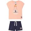 Diadora JG.Set SS Sport Art, Optical White, M Bambine e Ragazze