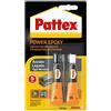 Pattex Power Epoxy Acciaio Liquido, colla epossidica bicomponente color metallo a base di resina epossidica, forte adesivo epossidico per metalli e altri materiali, 2x15g