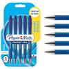 Paper Mate Flexgrip Ultra penna a sfera a scatto | punta media (1 mm) | blu | confezione da 5