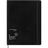 Moleskine Smart Notebook, Sistema di Smart Writing, Smart Notebook con Copertina Morbida, Pagine a Righe e Chiusura Elastica, Colore Nero, Formato XL 19 x 25 cm