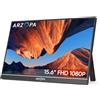 ARZOPA Monitor Portatile, Schermo Portatile 15.6 1920×1080 FHD IPS per Laptop con Cavalletto, Secondo Schermo Ultrasottile per Laptop/PC/Mac/PS3/4/5/Xbox - Connettività USB C e HDMI - A1
