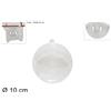 Due Esse Christmas Sfera in Plastica Trasparente Divisibile 10 cm