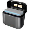 Andoer Caricabatteria Con 2 Canali Batteria Box Batteria A Ricarica Rapida Con Porta Type-C E 3 Slot Per Schede Compatibile Con Insta360 X3