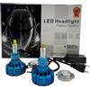DISCORAMA KIT LED H7 LUCI LAMPADINE 360° FARI LENTICOLARI AUTO, COPPIA LED H7 120W CANBUS 6000K LUCE BIANCA