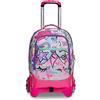 SJ GANG STYLE JAM GANG Trolley Scuola Jack 2 Ruote - Animali da SJ Girl Bambina - Zaino Sganciabile - Doppio Uso
