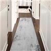 Cinknots Tappeto Runner Corridoio Lungo Astratto Moderno Tappeto per Soggiorno Camera da letto Cucina Non Scivolo Grande Porta Lavabile Tappeti (60 x 300 cm, Grigio/Crema)