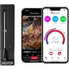 MEATER SE - Termometro per carne wireless con Bluetooth, misura temperatura interna e ambientale, perfetto per forno, grill, cucina, barbecue, girarrosto, dotato di caricatore nero