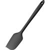 U-Taste 35.6cm Grande Spatola Flessibile Silicone: 250℃ Resistente al Calore Leccapentola di Gomma Raschietto Antiaderente, Utensile da Cucina per Miscelazione Raschiare (Nero)