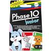 Mattel Games - Phase 10 Junior, gioco di carte multilivello stile ramino con abbinamenti di colori, animali e forme, 56 carte per 2-4 giocatori, giocattolo per bambini, 4+ anni, GXX06