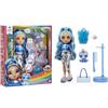 Rainbow High Fashion Doll con Slime Kit & Animale - Skyler (blu) - Bambola scintillante da 28 cm con Slime scintillante, Animale Magico e Accessori Moda - Età 4-12 anni