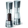 Cole & Mason Derwent Macina Sale e Pepe, Ceramica Regolabile Macinino 19cm | Regolabile 6 Livelli Pepe 3 Livelli Sale, Macina Spezie Acciaio inox/Acrilico, Macinasale Macinapepe Pacco Regal