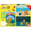 Schmidt Spiele GmbH-Sendung Mit Der Maus Mouse TV Schmidt Spiele Puzzle 56212, Colore Blu, Gute Freunde, 3x24 Teile