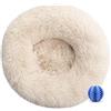 DOTBUY-SHOP Rotondo Cuccia Cane Interno, Peluche Cuccia Gatto e Cane Ciambella Cuscino per Cani, Lavabile e Morbido Cuscino per Animale Domestico, per Gattino Cucciolo (40CM,Beige)