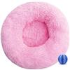 DOTBUY-SHOP Rotondo Cuccia Cane Interno, Peluche Cuccia Gatto e Cane Ciambella Cuscino per Cani, Lavabile e Morbido Cuscino per Animale Domestico, per Gattino Cucciolo (40CM,Rosa)