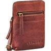 STILORD 'Indie' Piccolo Vintage Borsello Donna Uomo Tracolla Pelle Vera - Borsa Per Cellulare Da Appendere Al Collo In Pelle - Borsa Tracolla Cuoio, Colore:nero