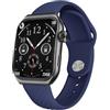 Trevi T-FIT 400 C Smartwatch con Funzione Chiamata Bluetooth, Display Curvo AMOLED 1.96 Always On, Controllo Benessere e Attività Fisica, Notifiche da Social Media, Resistente All'Acqua IP67, Nero