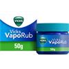 Vicks Vaporub Unguento Balsamico per Uso Inalatorio Rimedio per Raffreddore Mal di Gola Tosse e Naso Chiuso, 50g