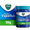 Vicks Vaporub Rimedio per Raffreddore Mal di Gola Tosse e Naso Chiuso, Vasetto da 100g